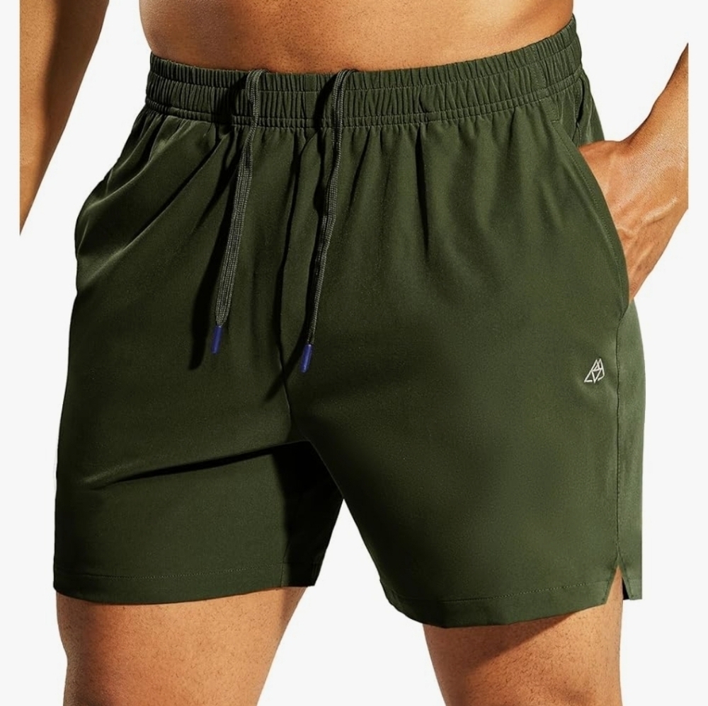 Haimont Workout Running Shorts 5" Inseam Green